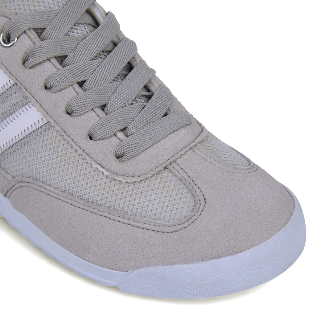 DÚO 353 TENIS DE PISO HUESO Y GRIS CON CINTAS 20787 - Image 7