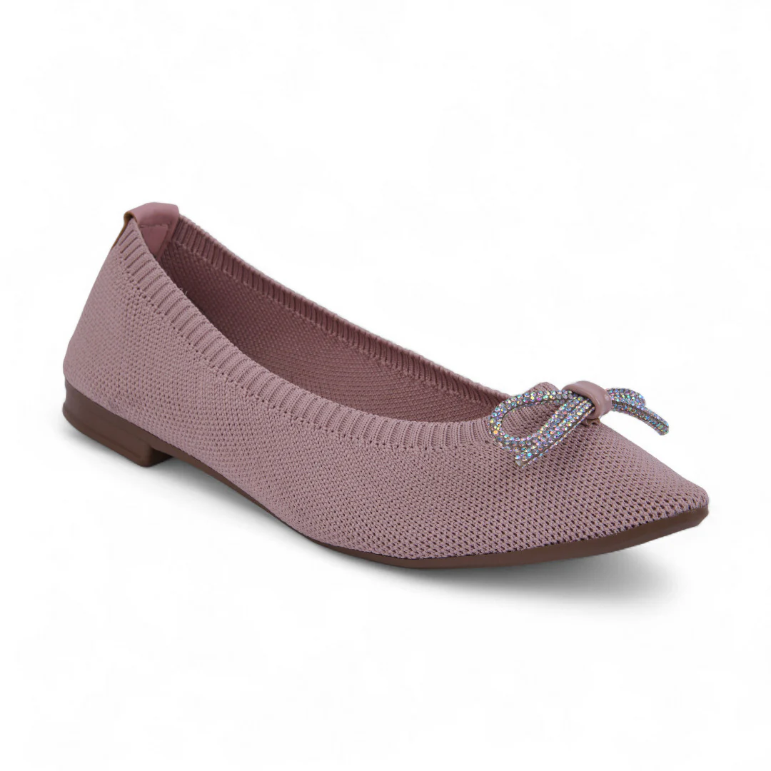 DÚO 368 BALLERINA DE PISO NEGRO Y ROSA MOÑO 40050 - Image 3