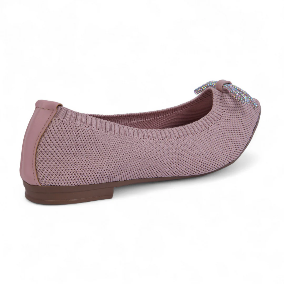 DÚO 368 BALLERINA DE PISO NEGRO Y ROSA MOÑO 40050 - Image 4