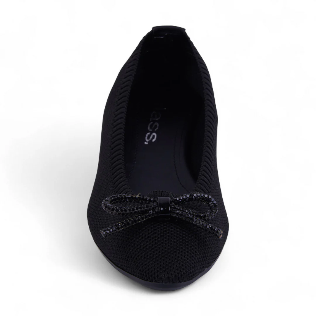 DÚO 368 BALLERINA DE PISO NEGRO Y ROSA MOÑO 40050 - Image 8