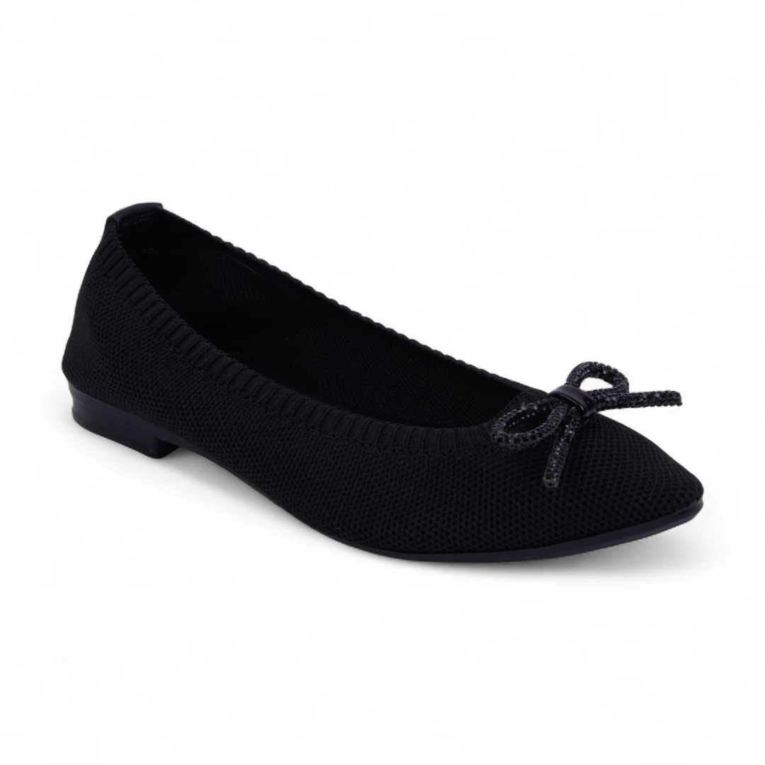 DÚO 368 BALLERINA DE PISO NEGRO Y ROSA MOÑO 40050 - Image 9