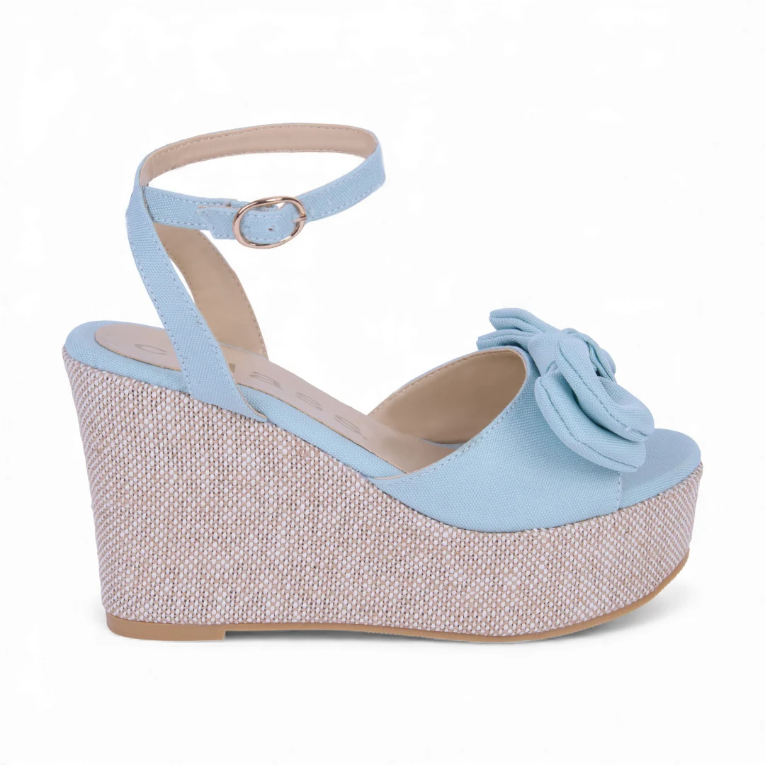 DÚO 406 SANDALIAS PLATAFORMAS VERDE Y ROSA 00236 - Image 3
