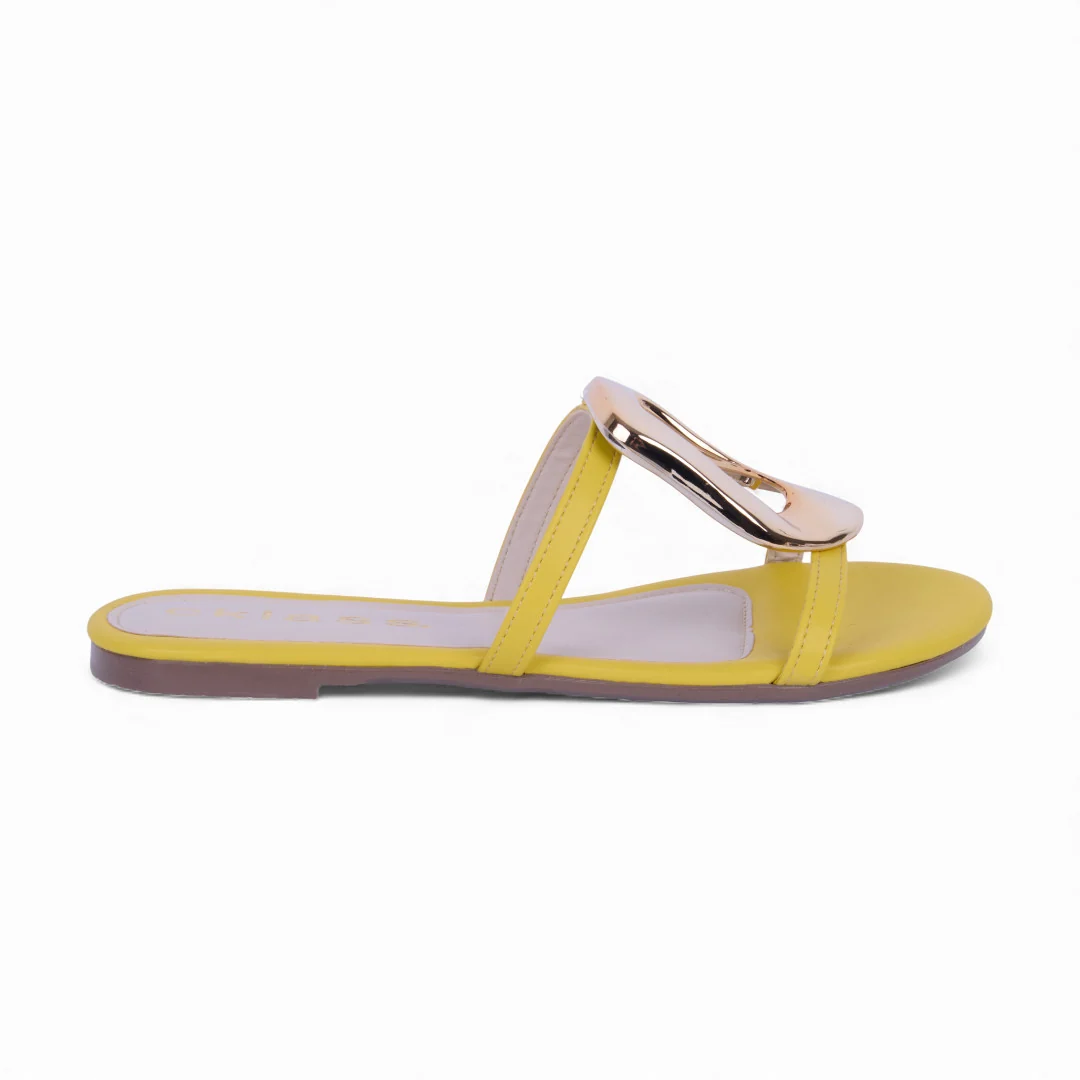 DÚO 429 SANDALIAS DE PISO BLANCO Y AMARILLO 05388 - Image 3