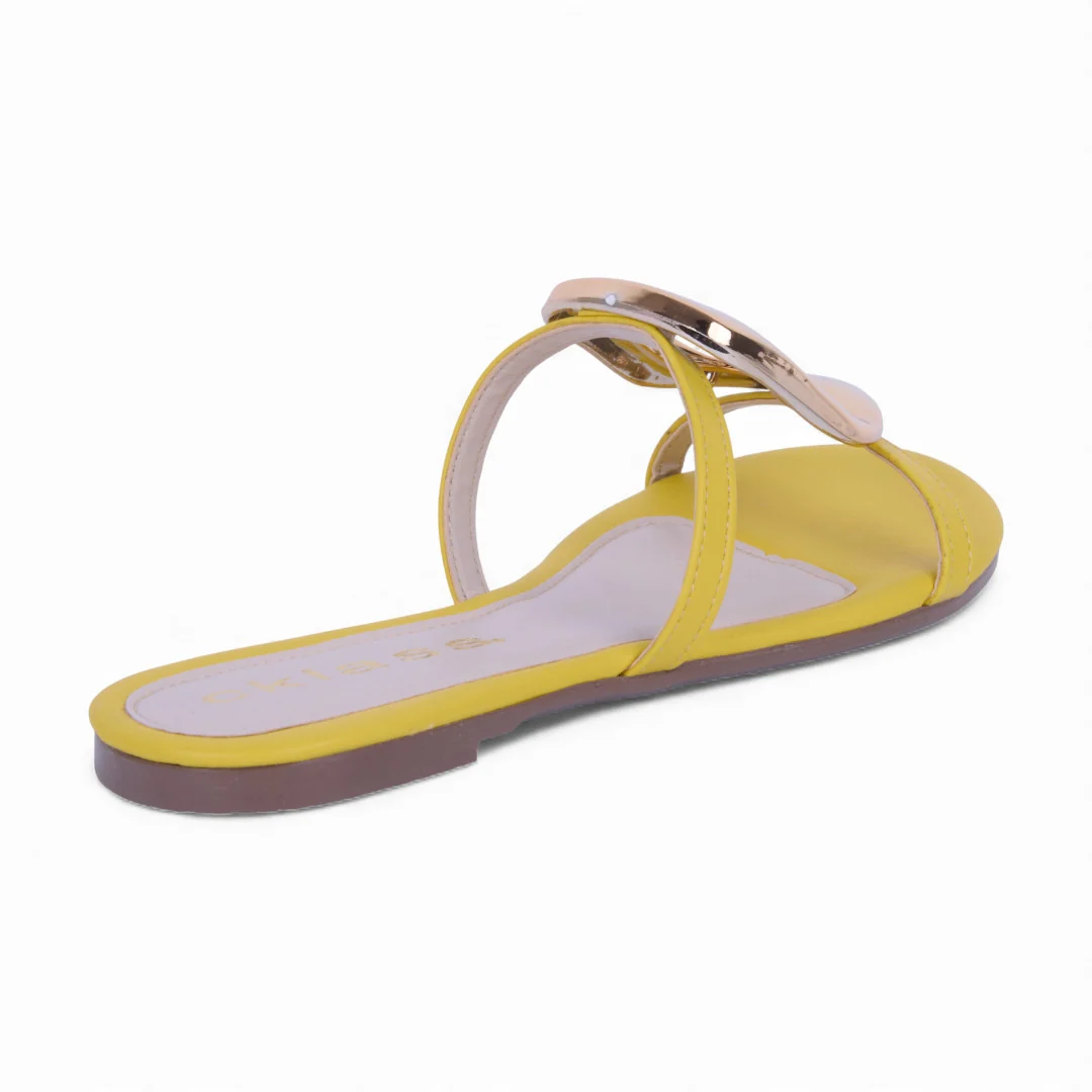 DÚO 429 SANDALIAS DE PISO BLANCO Y AMARILLO 05388 - Image 5