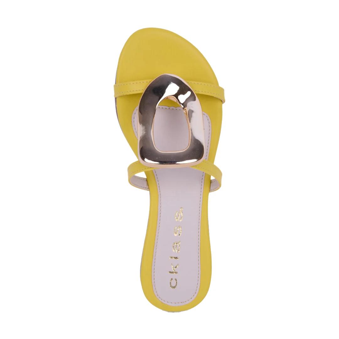 DÚO 429 SANDALIAS DE PISO BLANCO Y AMARILLO 05388 - Image 6