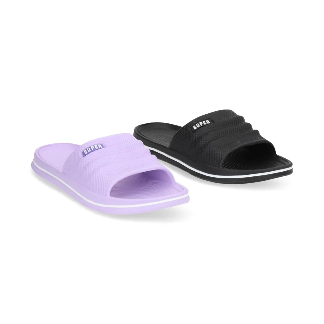 DÚO 456 SANDALIA SUPERSPORT NEGRO Y MORADO
