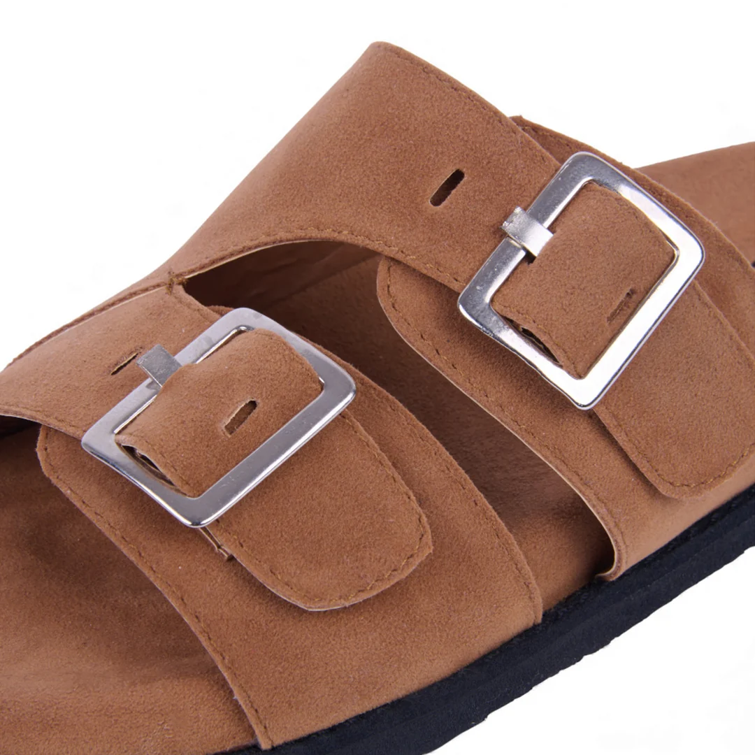 DÚO 458 SANDALIAS DE PISO CAFÉ Y BEIGE CON LÁTIGO 24039 - Image 12