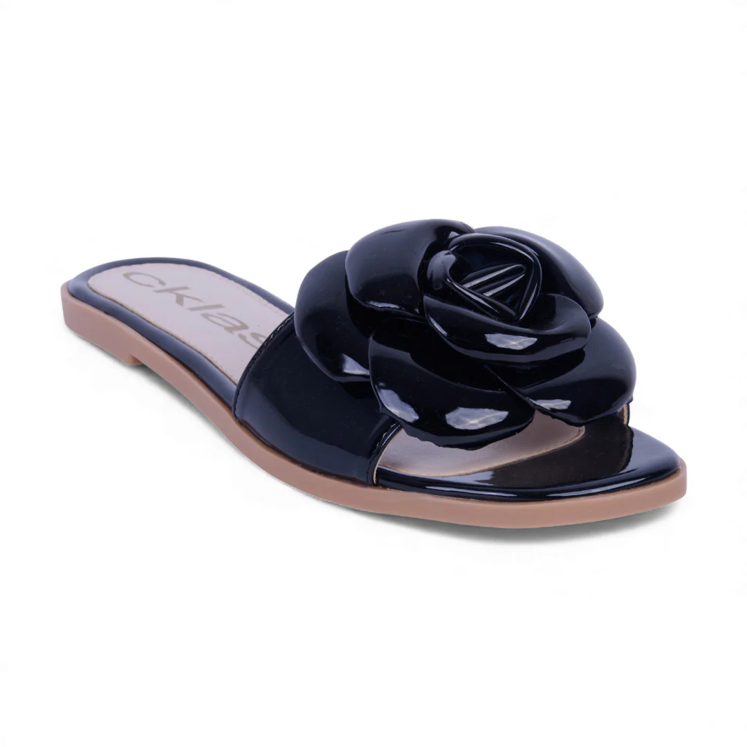 DÚO 470 SANDALIAS DE PISO NEGRO Y ROSA 06761 - Image 9