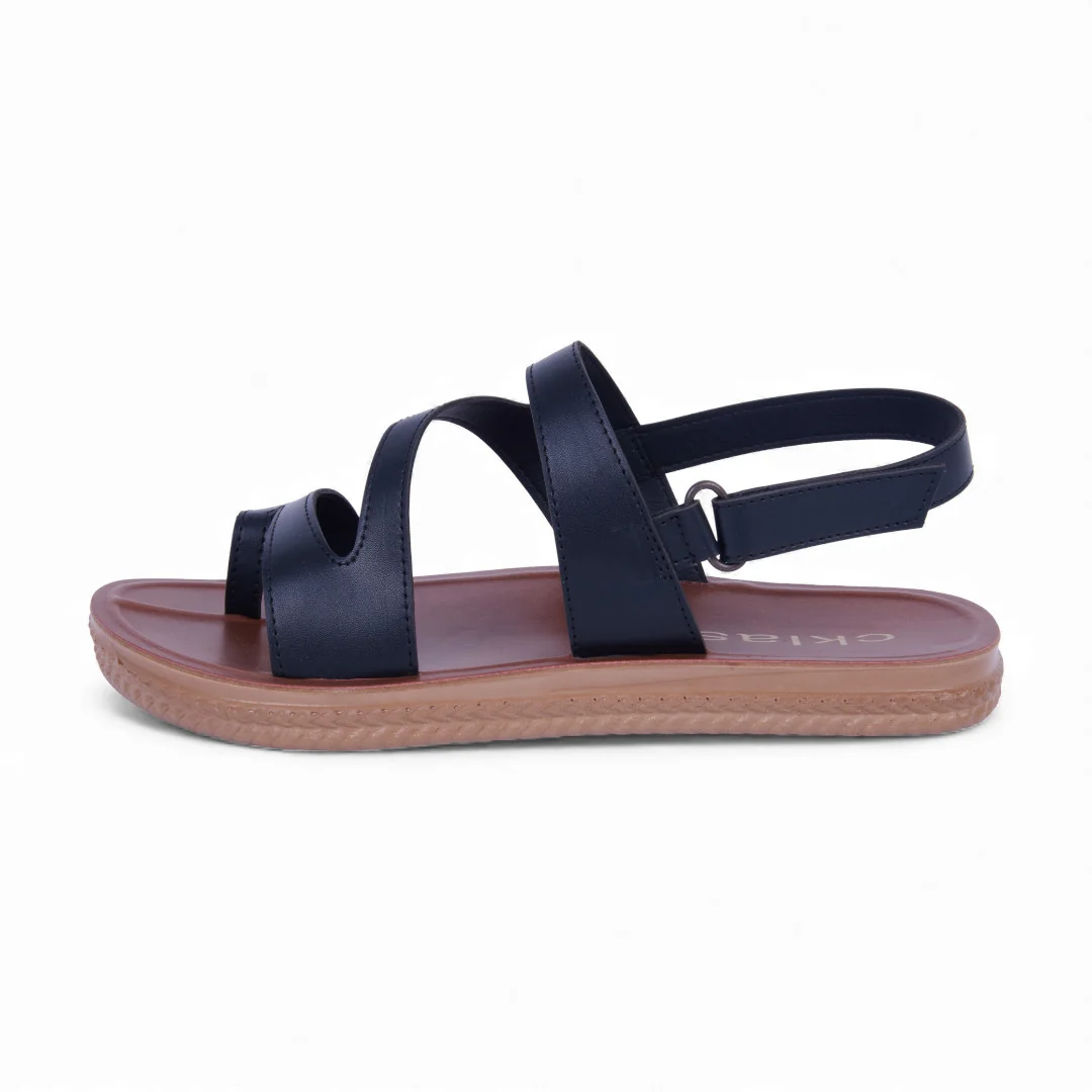 DÚO 479 SANDALIAS DE PISO NEGRO Y HUESO CON TIRAS 56320 - Image 9