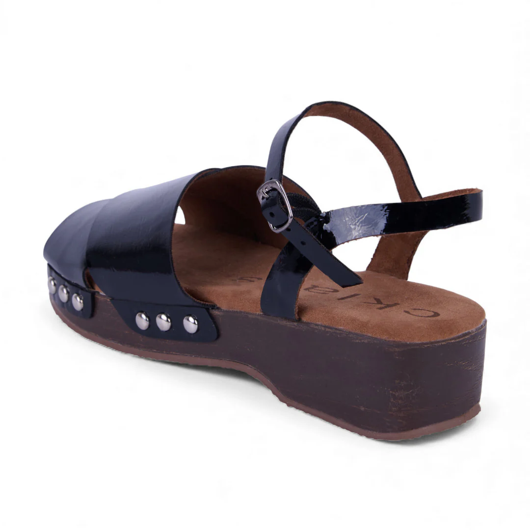 DÚO 505 SANDALIAS PLATAFORMAS HUESO Y NEGRO 06806 - Image 11