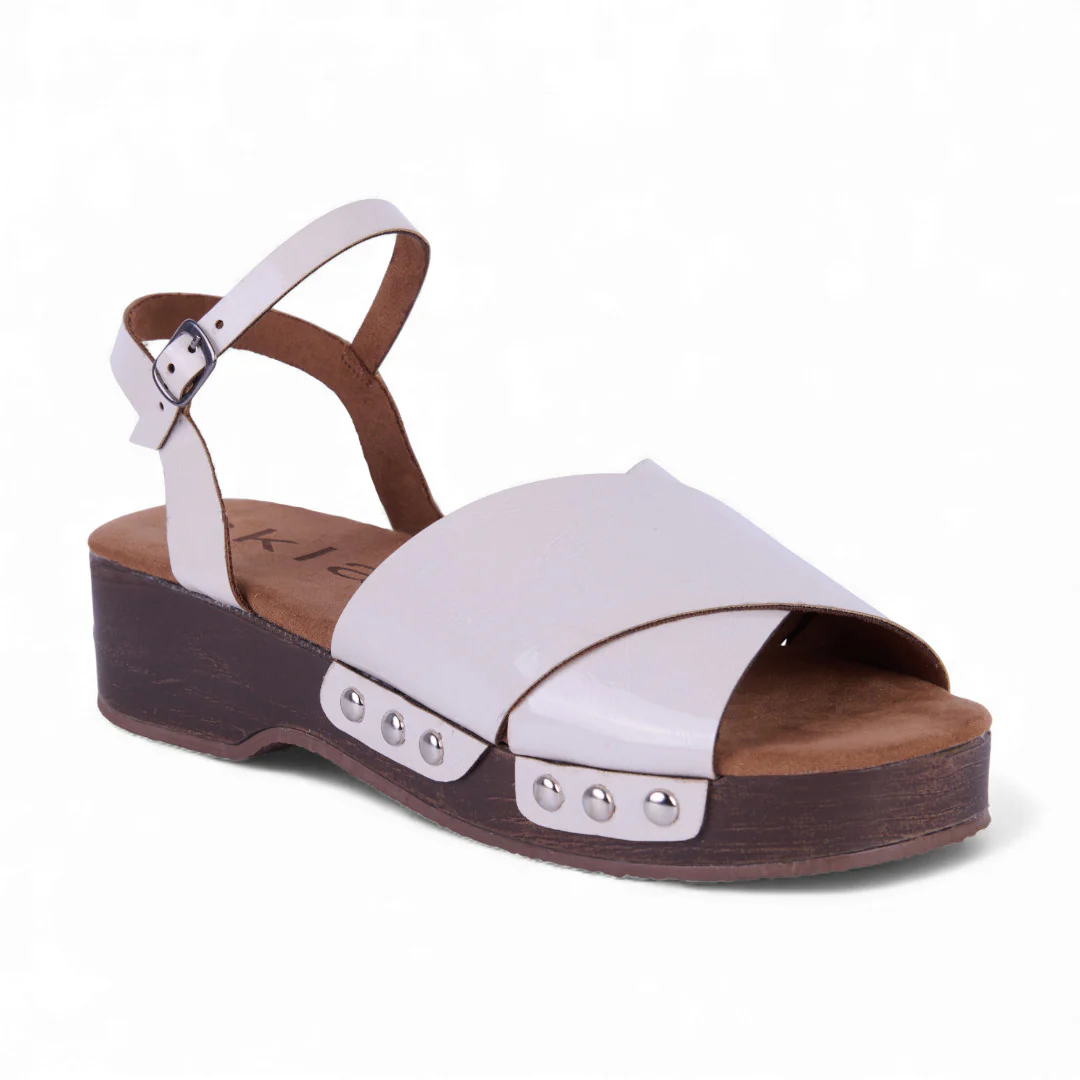 DÚO 505 SANDALIAS PLATAFORMAS HUESO Y NEGRO 06806 - Image 4