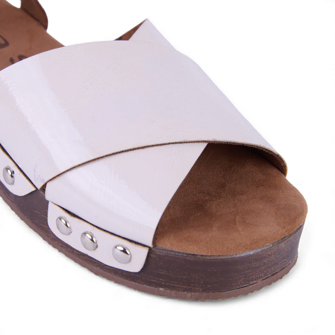 DÚO 505 SANDALIAS PLATAFORMAS HUESO Y NEGRO 06806 - Image 7