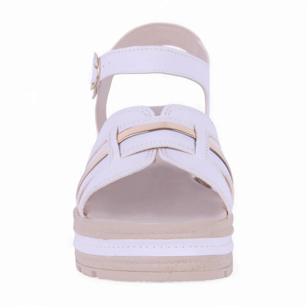 DÚO 506 SANDALIAS PISO BLANCO Y CAFÉ CON PULSERA 06826 - Image 2