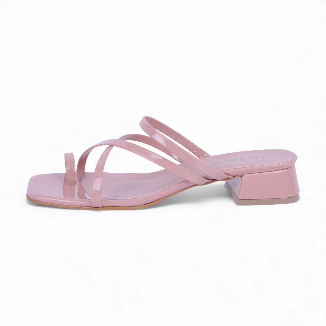 DÚO 508 SANDALIAS DE TACÓN NEGRO Y ROSA CON TIRAS 04149 - Image 11