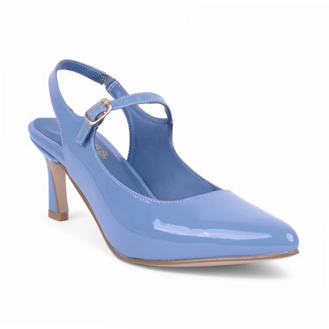 DÚO 509 SANDALIAS DE TACÓN AZUL Y BEIGE 06825 - Image 2