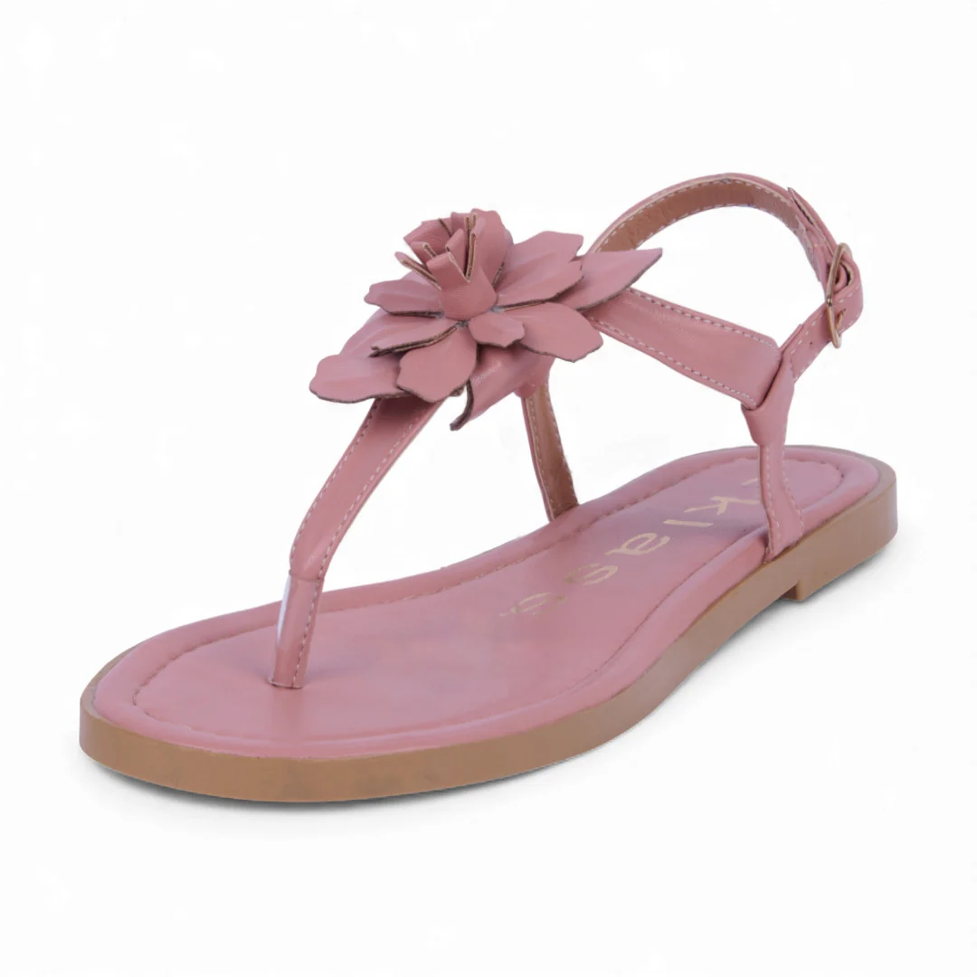 DÚO 514 SANDALIAS DE PISO HUESO Y ROSA DETALLE 21660 - Image 10