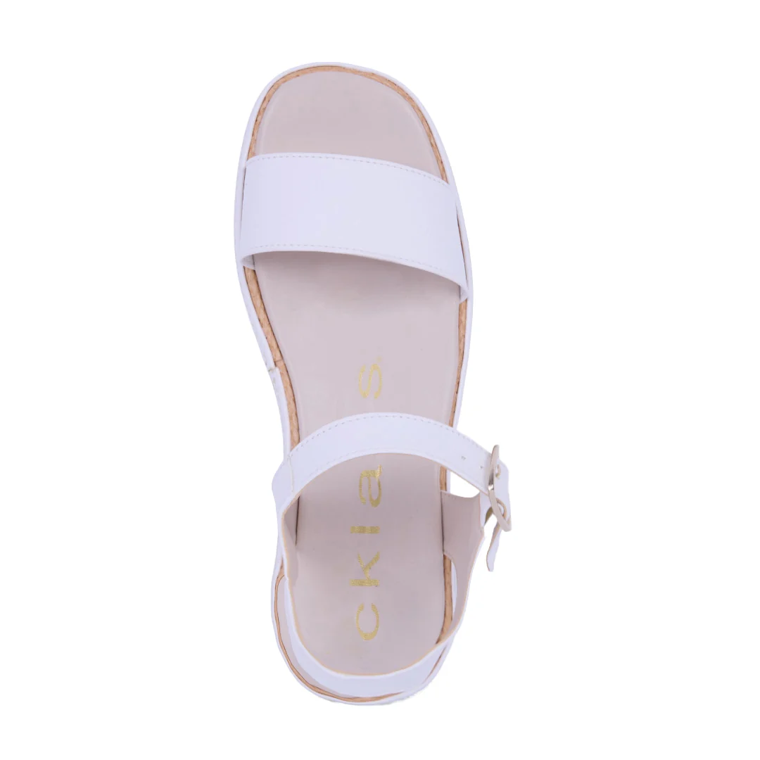 DÚO 521 SANDALIAS DE PISO BLANCO Y MARINO 06804 - Image 12