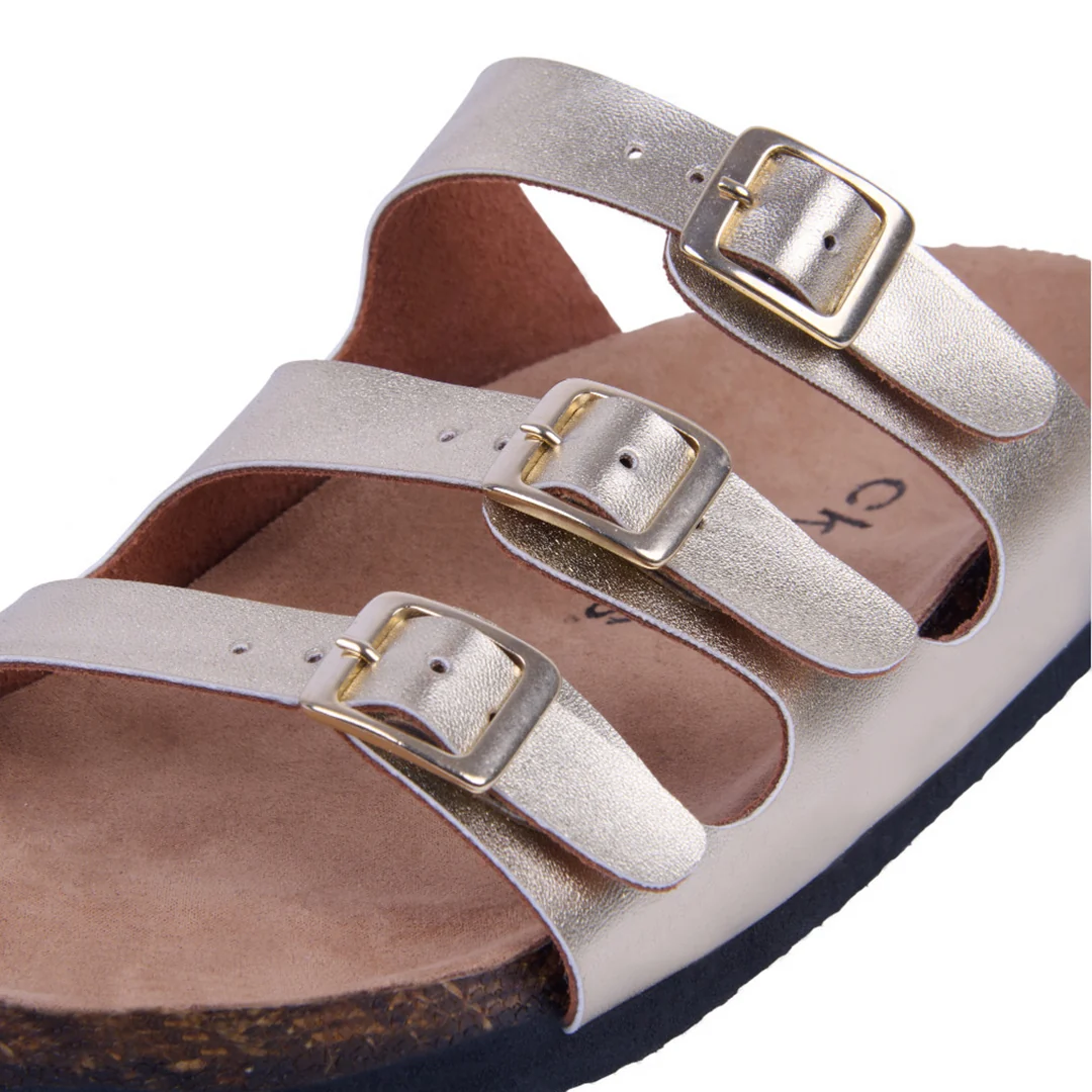 DÚO 525 SANDALIAS DE PISO HUESO Y DORADO 24040 - Image 13