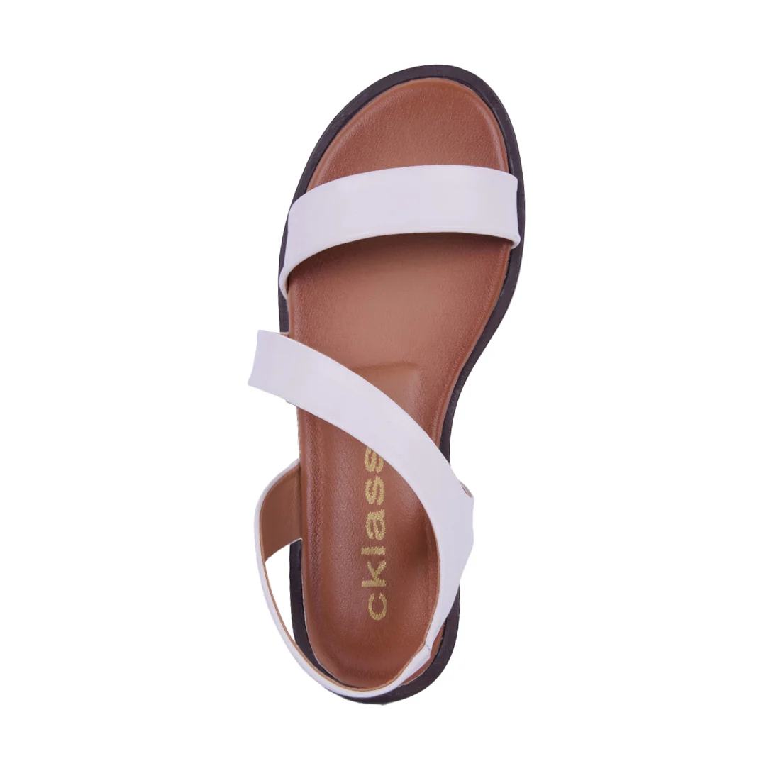 DÚO 526 SANDALIAS DE PISO HUESO Y NEGRO CON TIRAS 40643 - Image 12