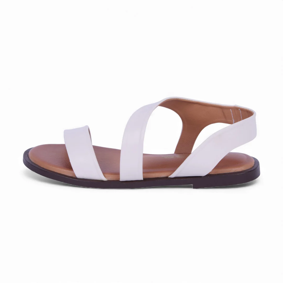 DÚO 526 SANDALIAS DE PISO HUESO Y NEGRO CON TIRAS 40643 - Image 9