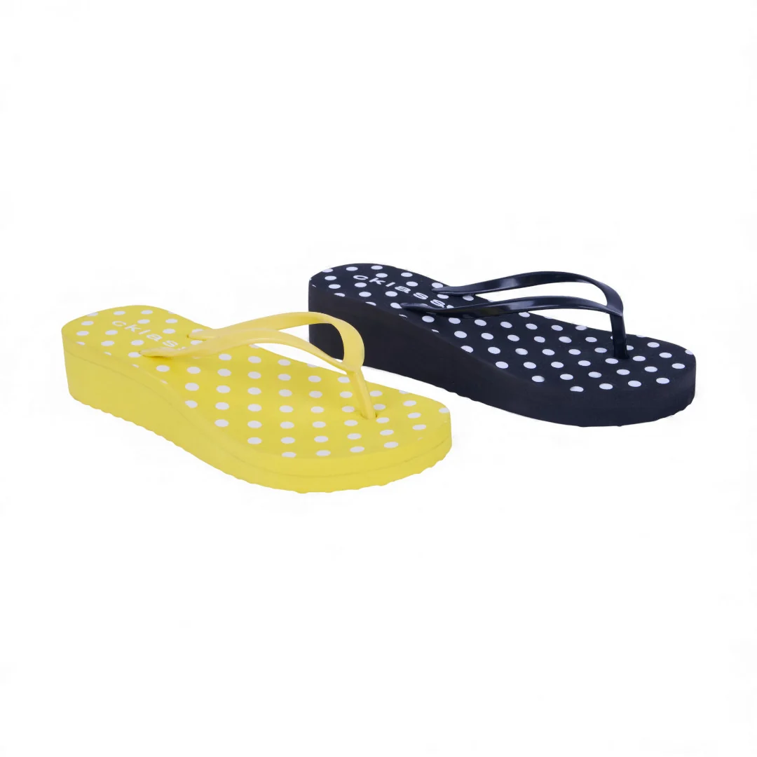 DÚO 530 SANDALIAS DE PISO AMARILLO Y BLANCO 28257