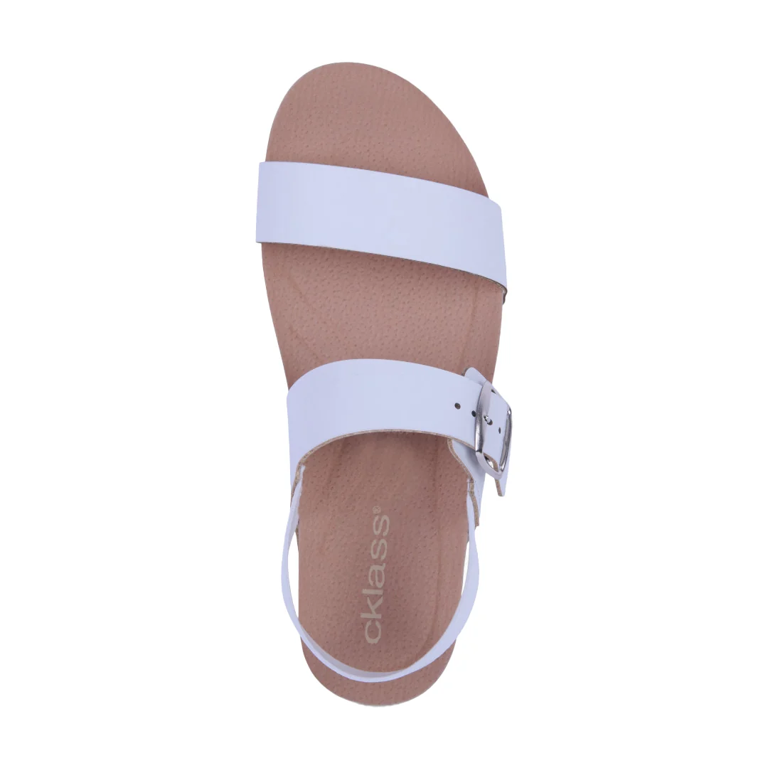 DÚO 574 SANDALIAS DE PISO BLANCO Y CAFÉ PULSERA 03899 - Image 6