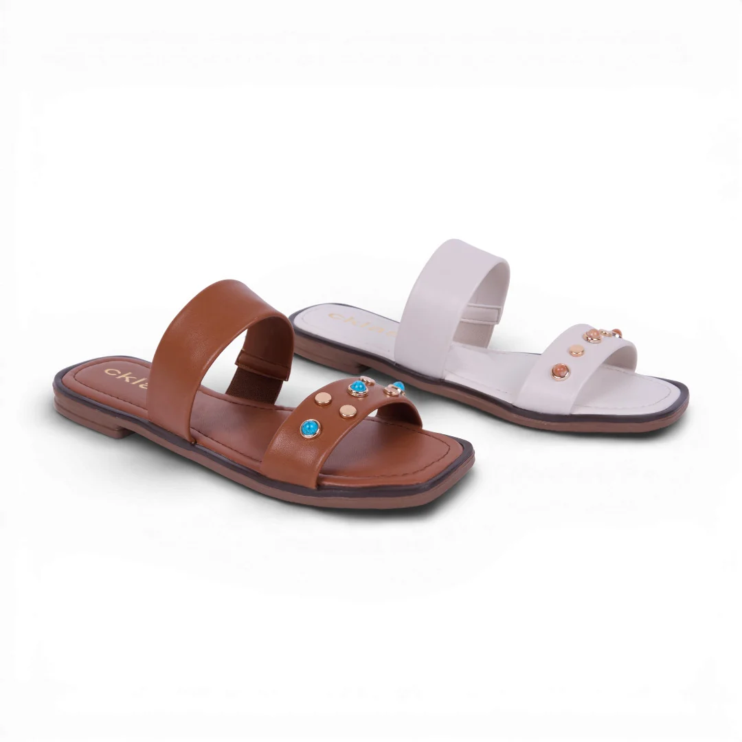 DÚO 593 SANDALIAS CON LATIGOS MIEL Y HUESO