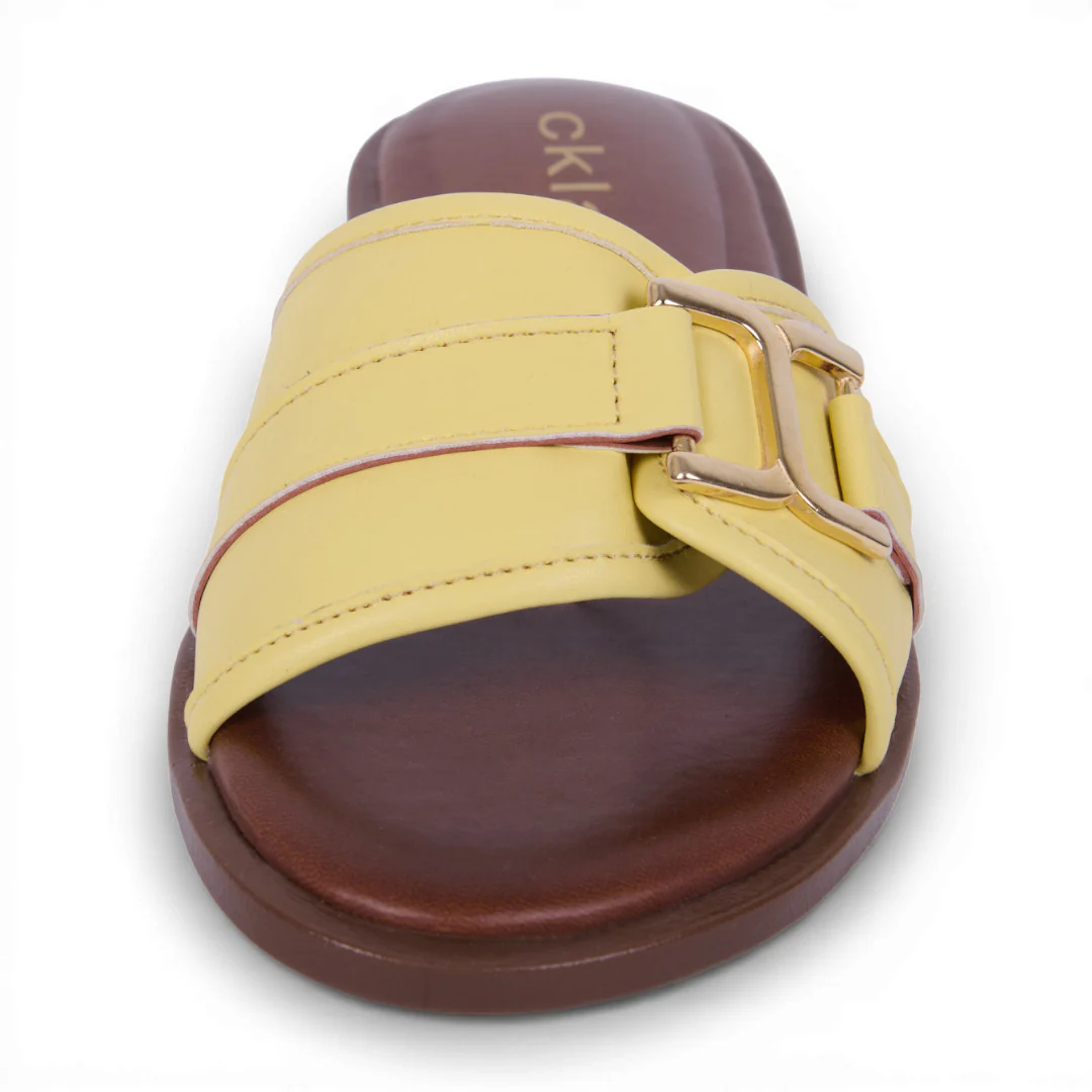 DÚO 594 SANDALIAS CON LATIGOS BEIGE Y AMARILLO - Image 8