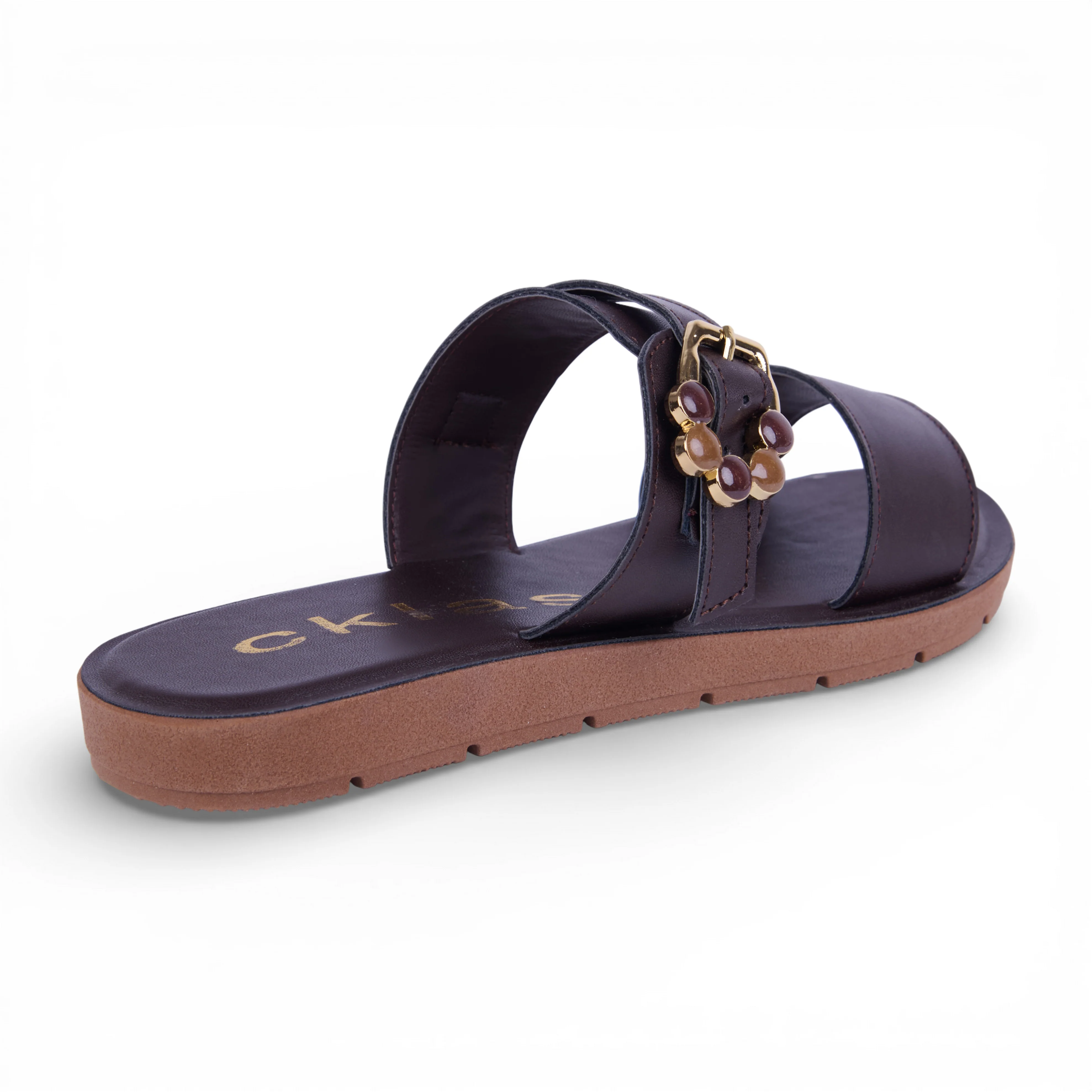 DÚO 598 SANDALIAS CON PULSERA CAFE Y HUESO - Image 6