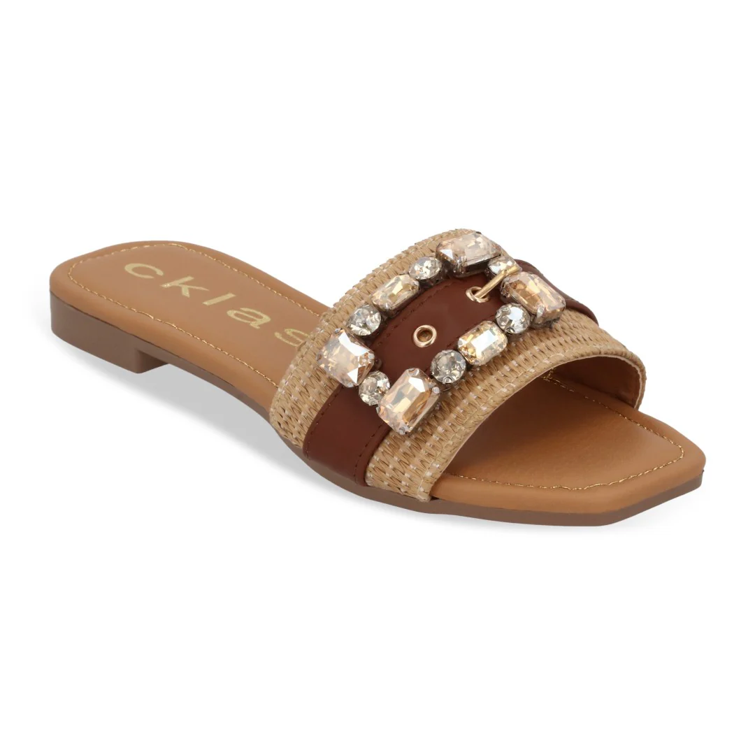 DÚO 619 SANDALIA CASUAL MEZCLILLA Y BEIGE 89308 - Image 2