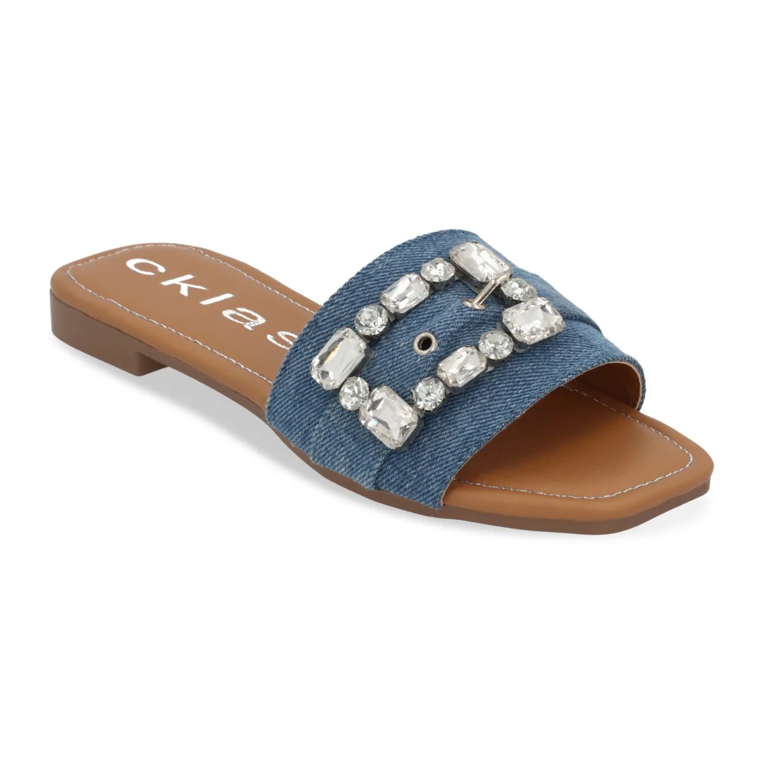 DÚO 619 SANDALIA CASUAL MEZCLILLA Y BEIGE 89308 - Image 8