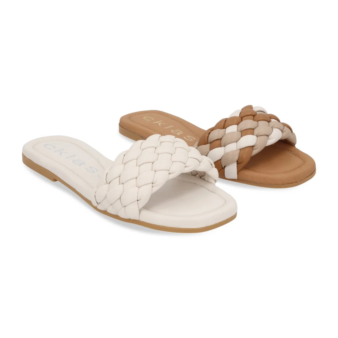 DÚO 621 SANDALIA CASUAL MULTICOLOR Y HUESO DE PISO 21546