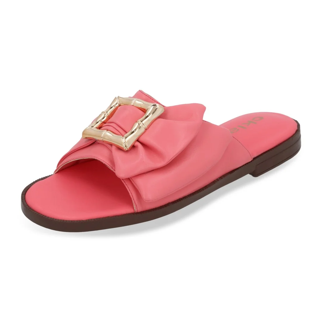 DÚO 627 SANDALIA DE PISO HUESO Y ROSA HERRAJE 40629 - Image 2