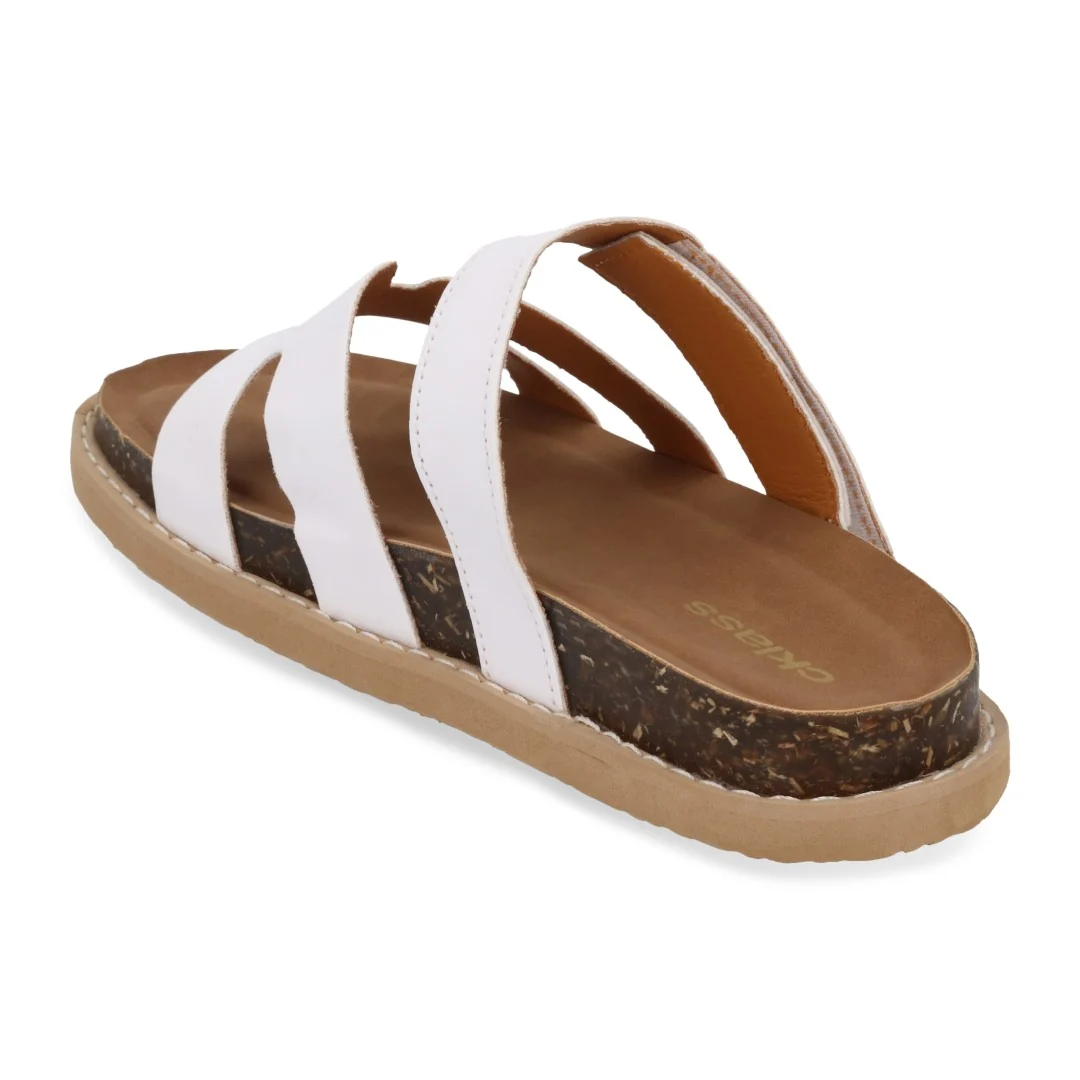 DÚO 632 SANDALIA CASUAL BLANCO Y BEIGE DESTALONADA 90074 - Image 10
