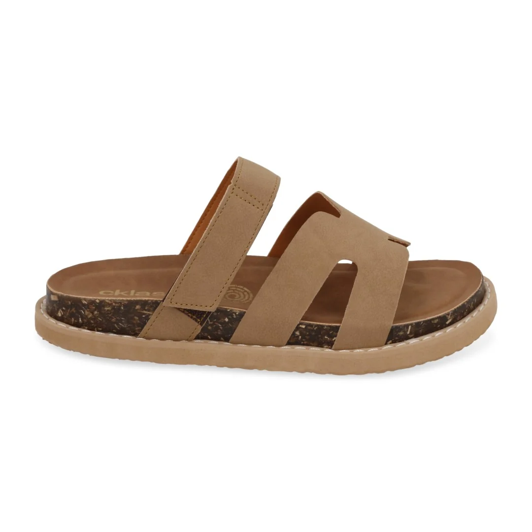 DÚO 632 SANDALIA CASUAL BLANCO Y BEIGE DESTALONADA 90074 - Image 3