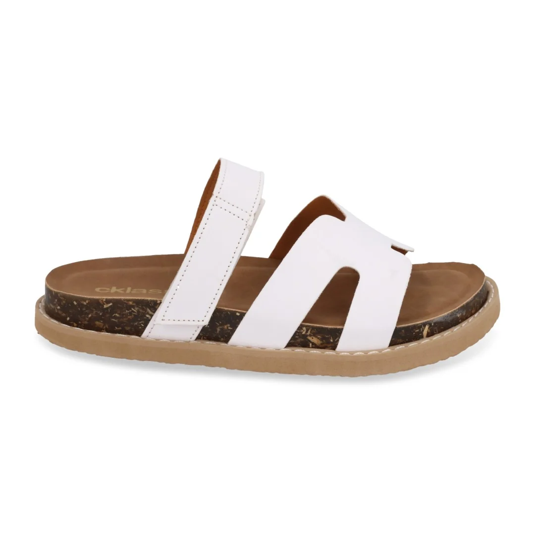 DÚO 632 SANDALIA CASUAL BLANCO Y BEIGE DESTALONADA 90074 - Image 9