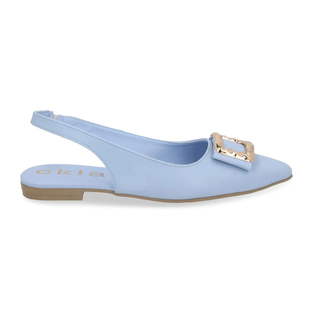 BALERINA DE PISO COLORES BEIGE Y AZUL DUO 639 - Image 3