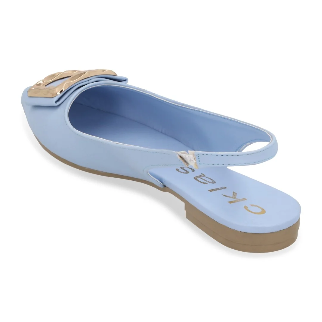BALERINA DE PISO COLORES BEIGE Y AZUL DUO 639 - Image 4