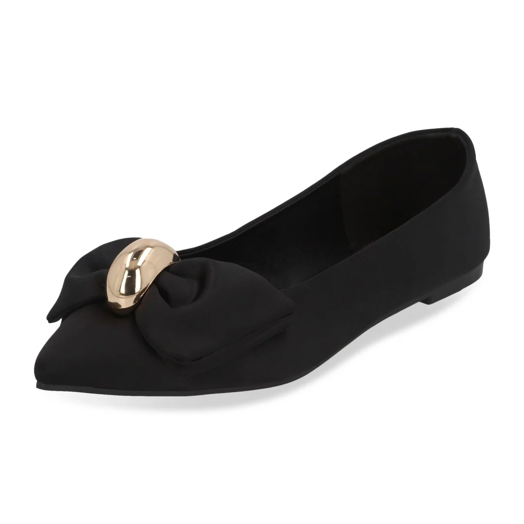 BALERINA CASUAL ROSA Y NEGRO CON MOÑO DUO 640 - Image 8