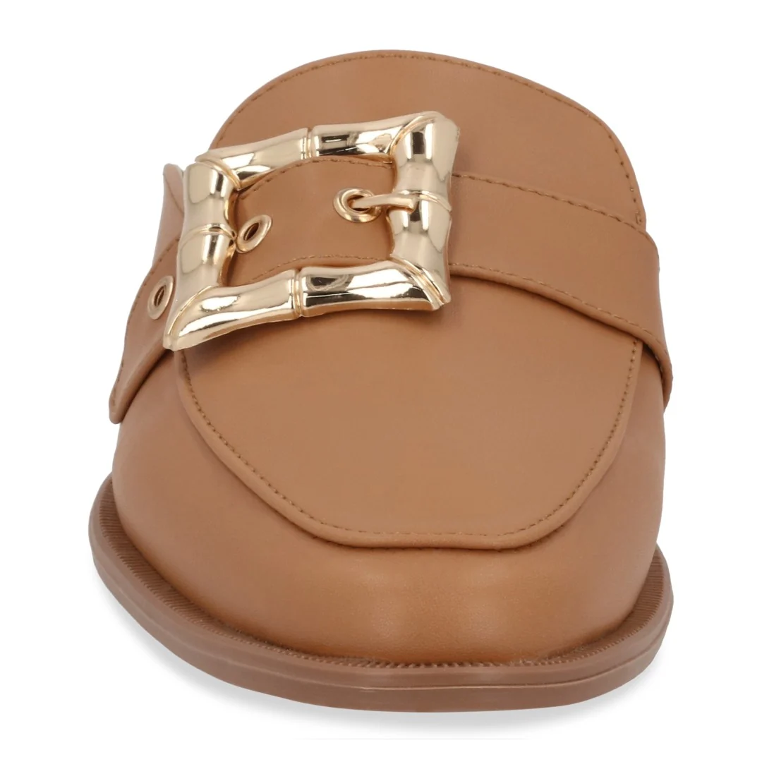 DÚO 641 MOCASÍN DE PISO BEIGE Y AZUL HERRAJE 33083 - Image 11