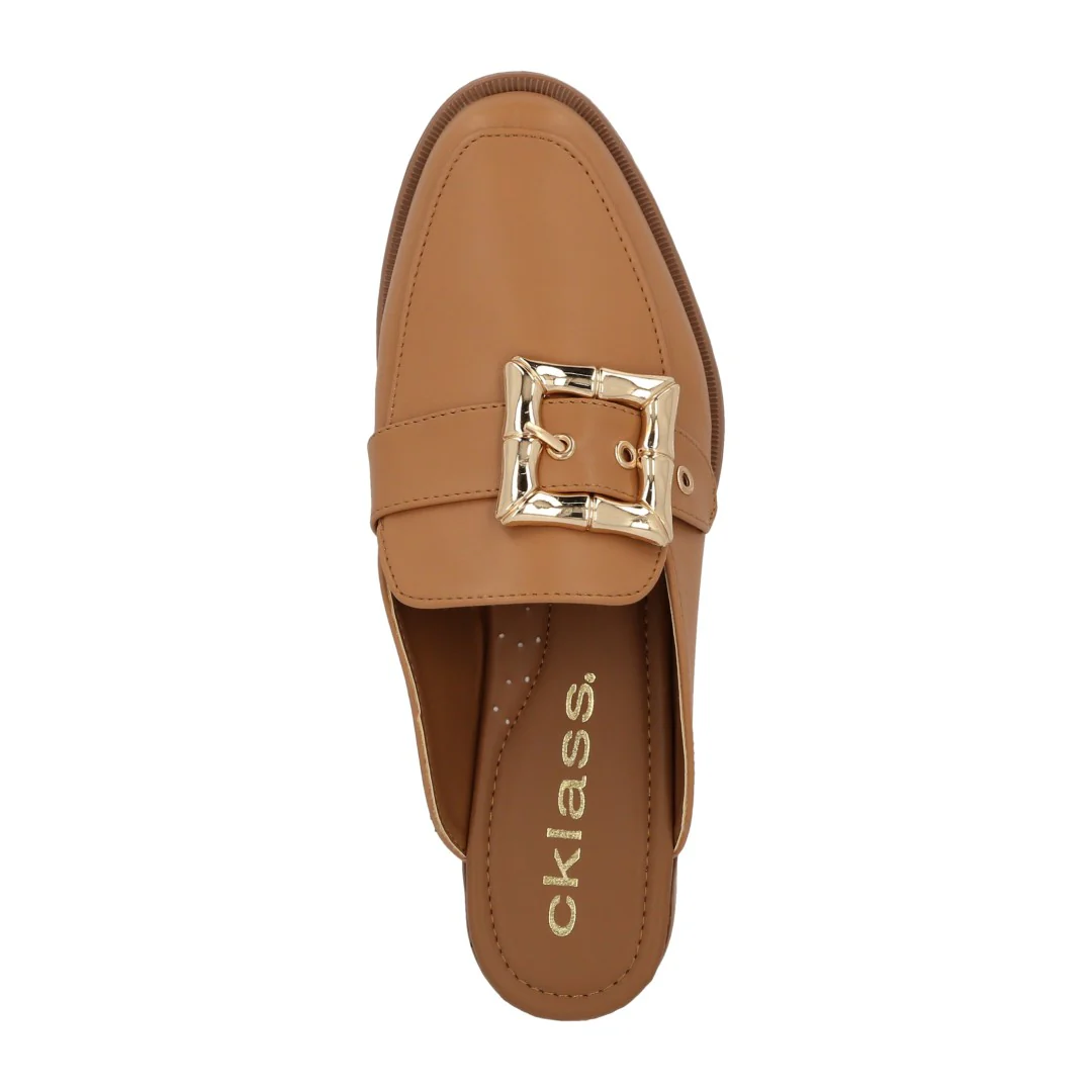 DÚO 641 MOCASÍN DE PISO BEIGE Y AZUL HERRAJE 33083 - Image 12