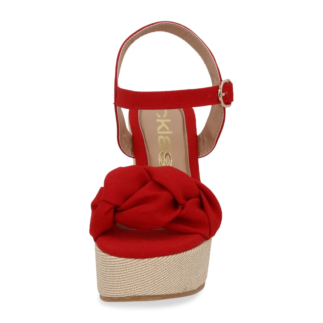 SANDALIA CON PULSERA COLORES BEIGE Y ROJO DUO 650 - Image 5