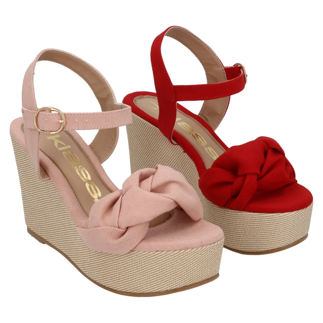 SANDALIA CON PULSERA COLORES BEIGE Y ROJO DUO 650 - Image 7