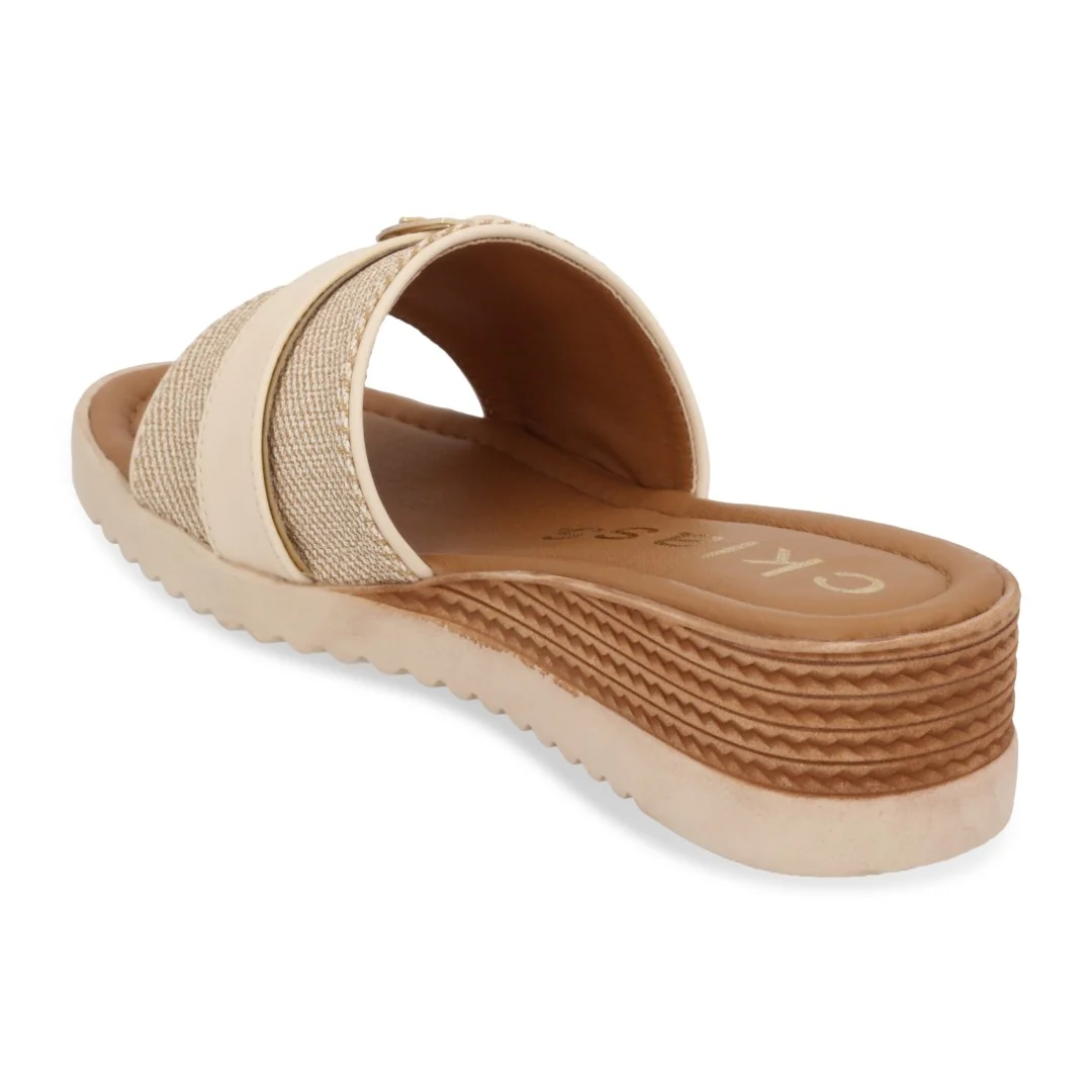 DÚO 658 SANDALIA CASUAL MIEL Y BEIGE CON HEBILLA 21652 - Image 10