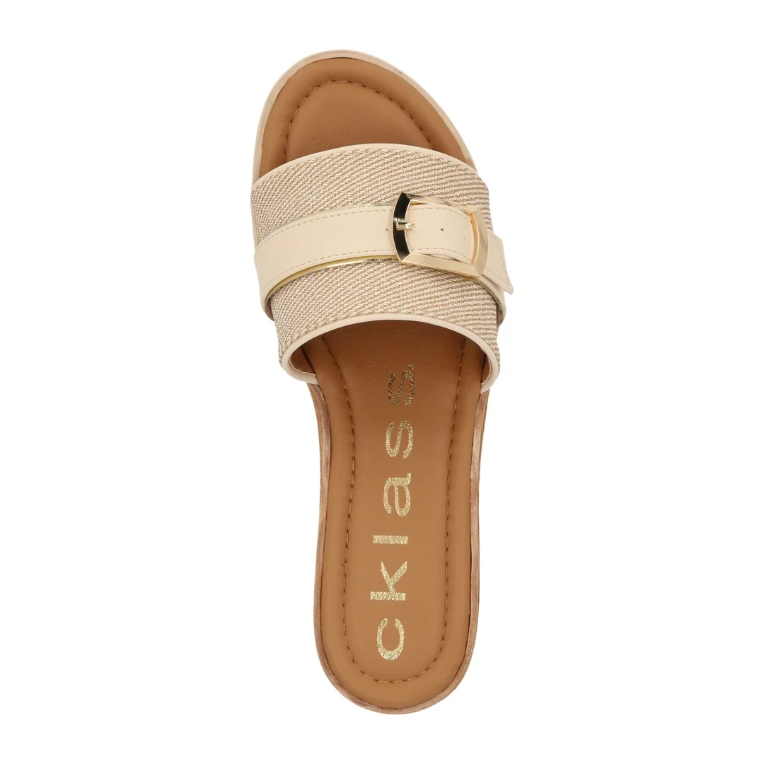 DÚO 658 SANDALIA CASUAL MIEL Y BEIGE CON HEBILLA 21652 - Image 12