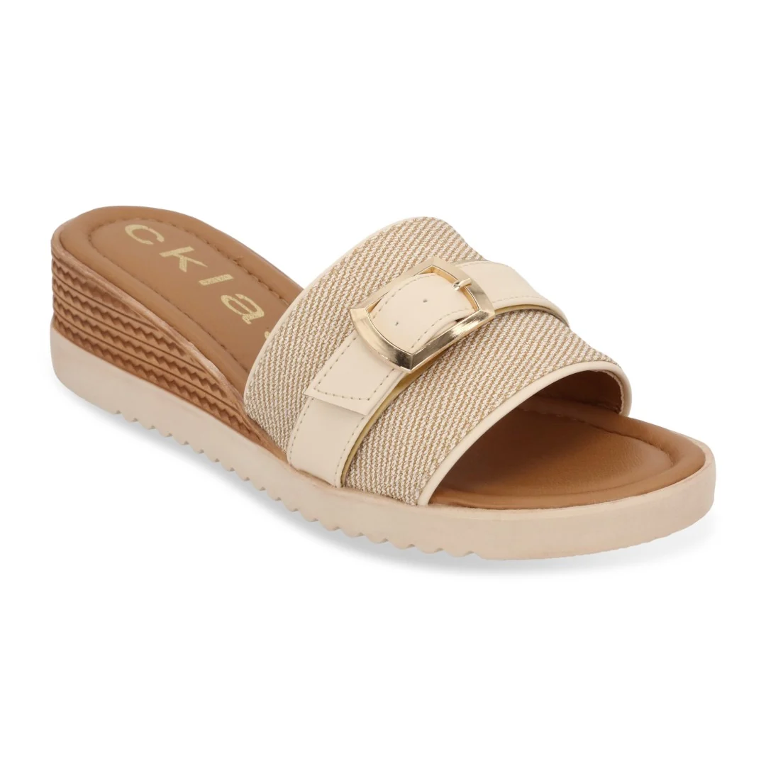 DÚO 658 SANDALIA CASUAL MIEL Y BEIGE CON HEBILLA 21652 - Image 8