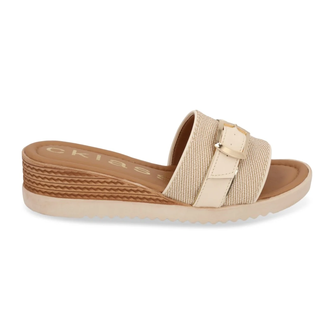 DÚO 658 SANDALIA CASUAL MIEL Y BEIGE CON HEBILLA 21652 - Image 9
