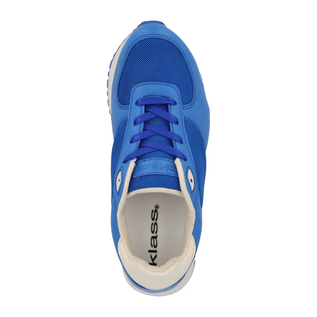 DÚO 664 TENIS DE PSIO BEIGE Y AZUL CON CINTAS 35737 - Image 12