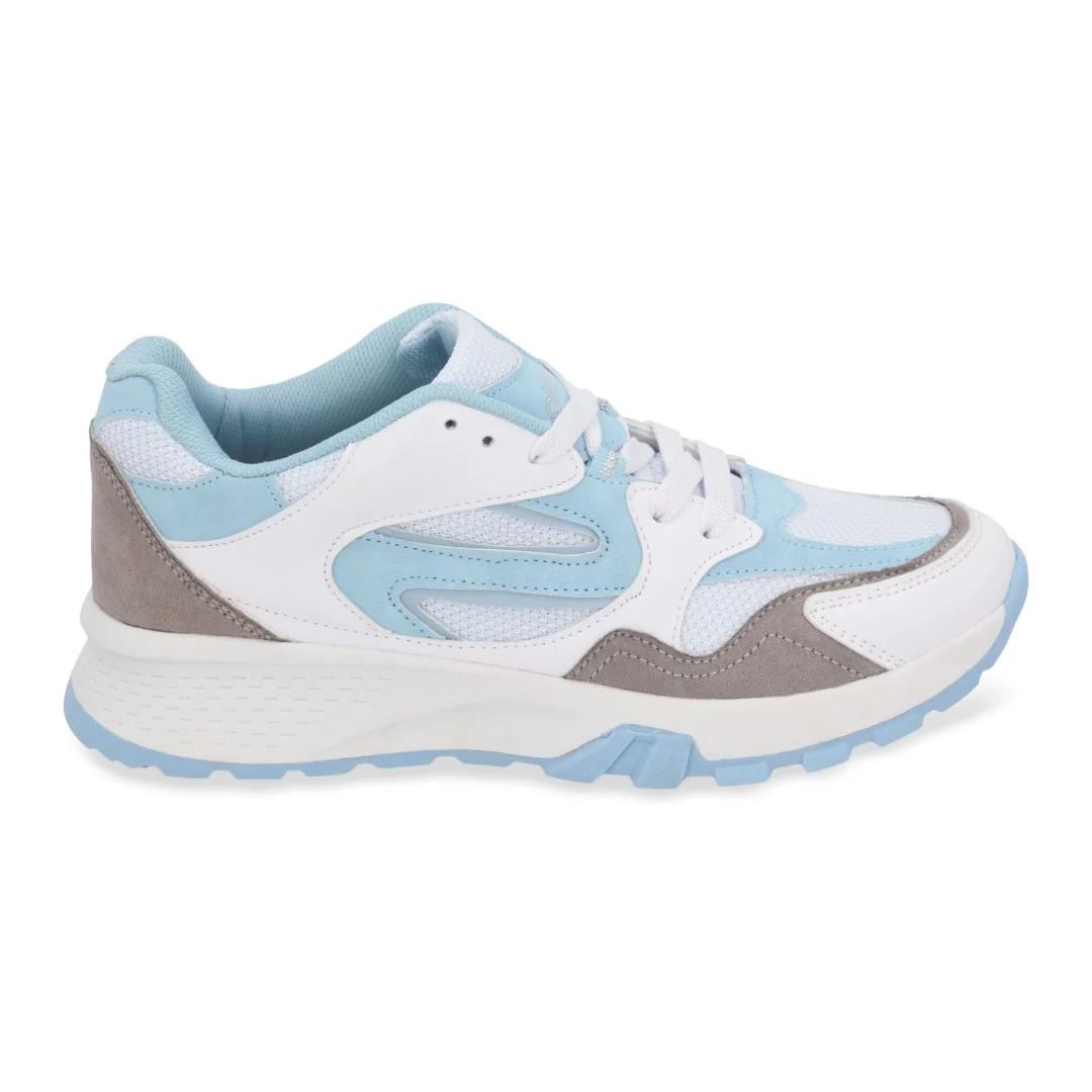 DÚO 666 TENIS CASUAL BLANCO Y AZUL CINTAS 23454 - Image 3