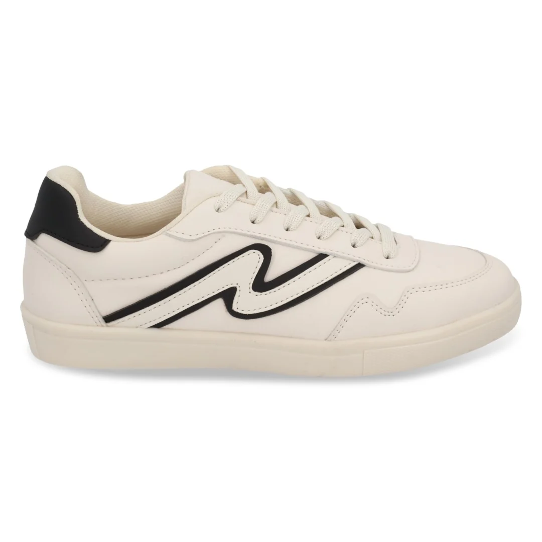 DÚO 673 TENIS HUESO Y NEGRO CON AGUJETAS 33086 - Image 9
